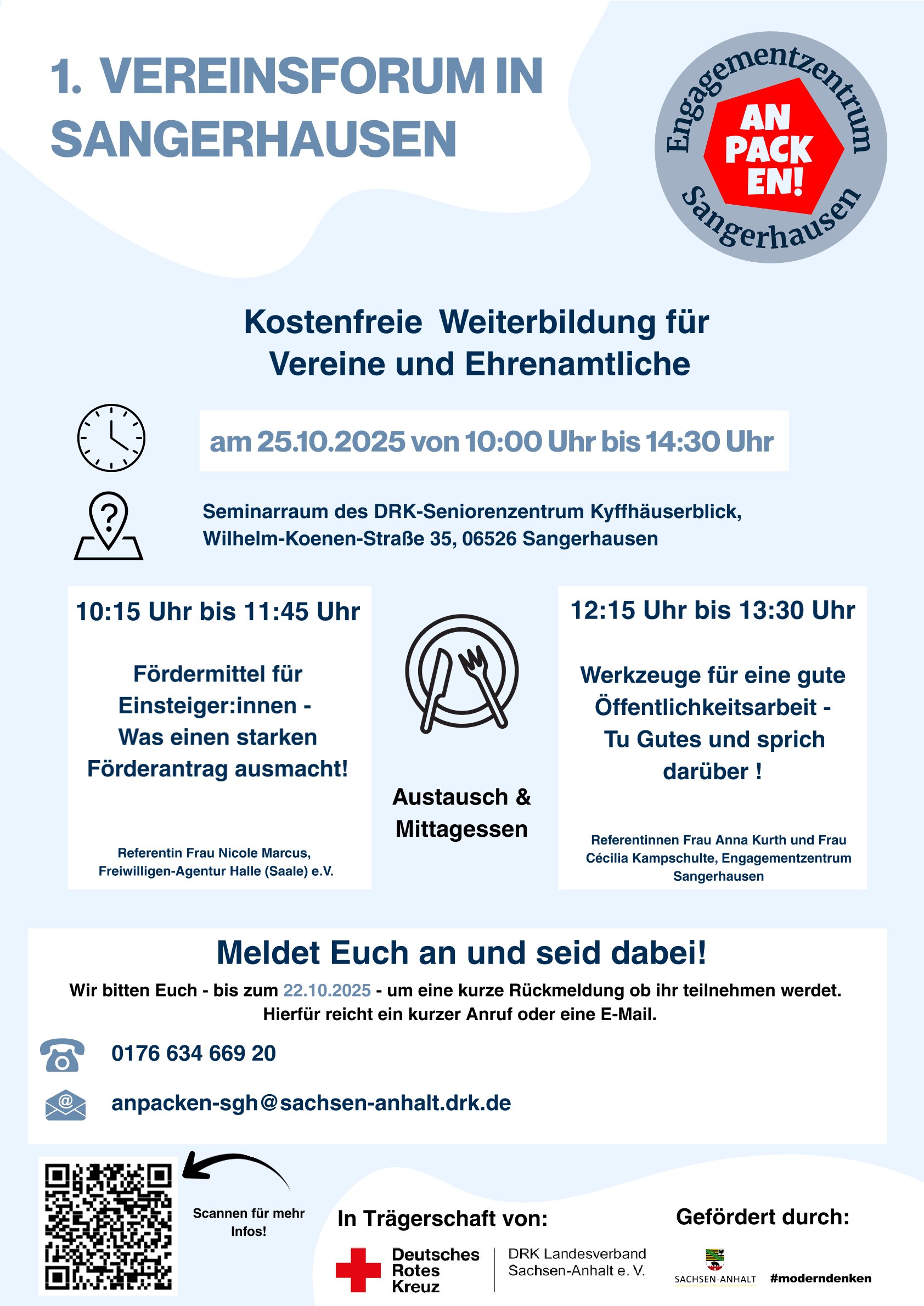 Plakat Vereinsforum SGH